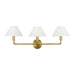 Myhouse Lighting Visual Comfort Studio - SLW1023BBS - Three Light Wall Sconce - Colfax - Burnished Brass