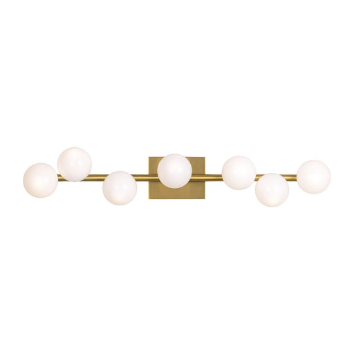 Myhouse Lighting Visual Comfort Studio - SLW1067BBS - Seven Light Vanity - Altair - Burnished Brass