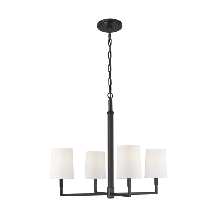 Myhouse Lighting Visual Comfort Studio - TC1194AI - Four Light Chandelier - Danica - Aged Iron
