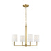 Myhouse Lighting Visual Comfort Studio - TC1194BBS - Four Light Chandelier - Danica - Burnished Brass