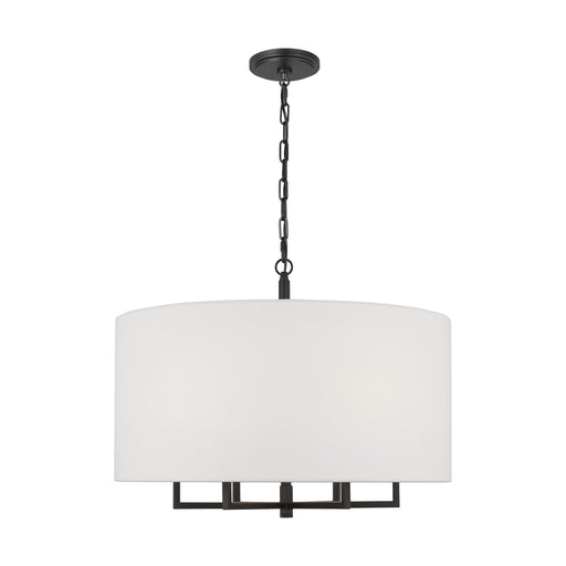 Myhouse Lighting Visual Comfort Studio - TC1206AI - Six Light Chandelier - Danica - Aged Iron
