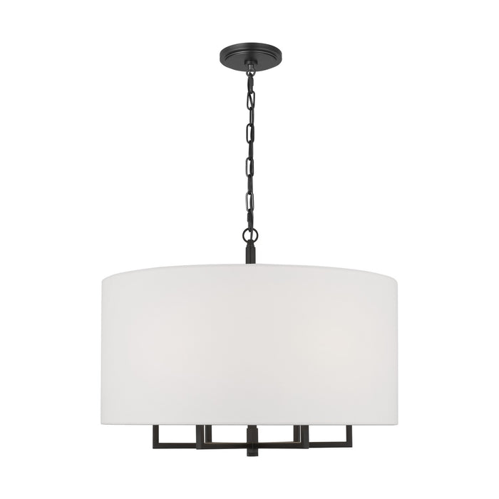 Myhouse Lighting Visual Comfort Studio - TC1206AI - Six Light Chandelier - Danica - Aged Iron