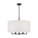 Myhouse Lighting Visual Comfort Studio - TC1206AI - Six Light Chandelier - Danica - Aged Iron