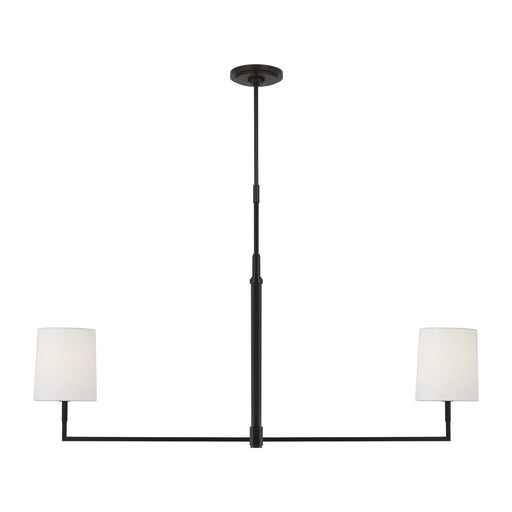 Myhouse Lighting Visual Comfort Studio - TC1212AI - Two Light Linear Chandelier - Danica - Aged Iron