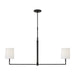Myhouse Lighting Visual Comfort Studio - TC1212AI - Two Light Linear Chandelier - Danica - Aged Iron