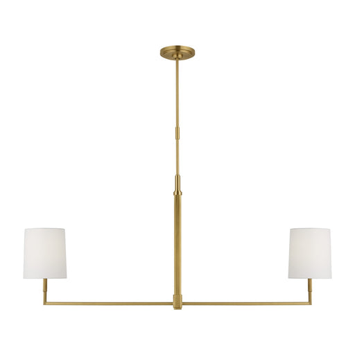 Myhouse Lighting Visual Comfort Studio - TC1212BBS - Two Light Linear Chandelier - Danica - Burnished Brass
