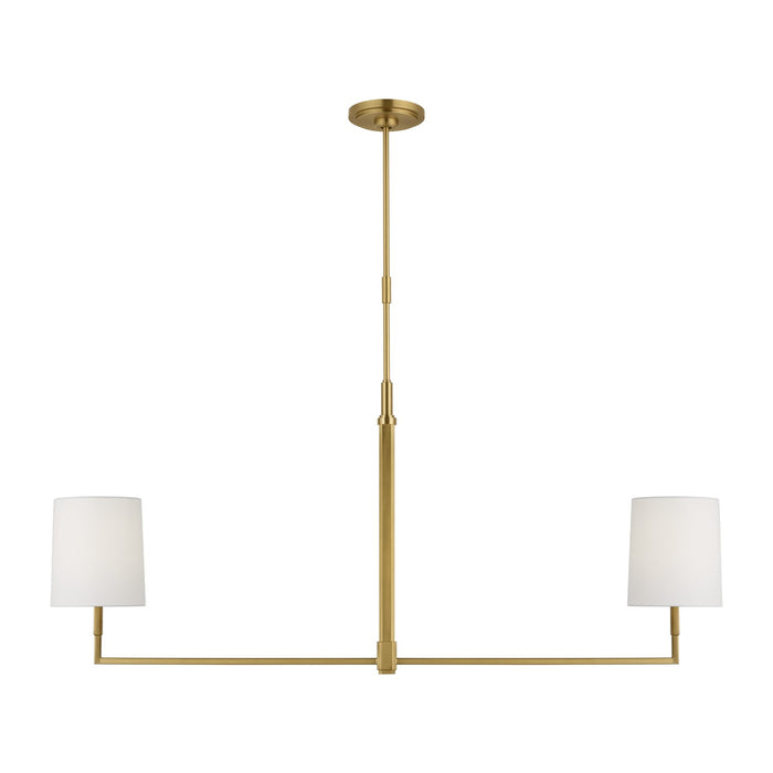 Myhouse Lighting Visual Comfort Studio - TC1212BBS - Two Light Linear Chandelier - Danica - Burnished Brass