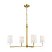 Myhouse Lighting Visual Comfort Studio - TC1224BBS - Four Light Chandelier - Danica - Burnished Brass