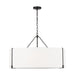 Myhouse Lighting Visual Comfort Studio - TFC1114AI - Four Light Pendant - Bergen - Aged Iron