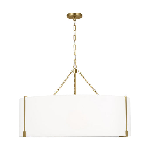 Myhouse Lighting Visual Comfort Studio - TFC1114BBS - Four Light Pendant - Bergen - Burnished Brass
