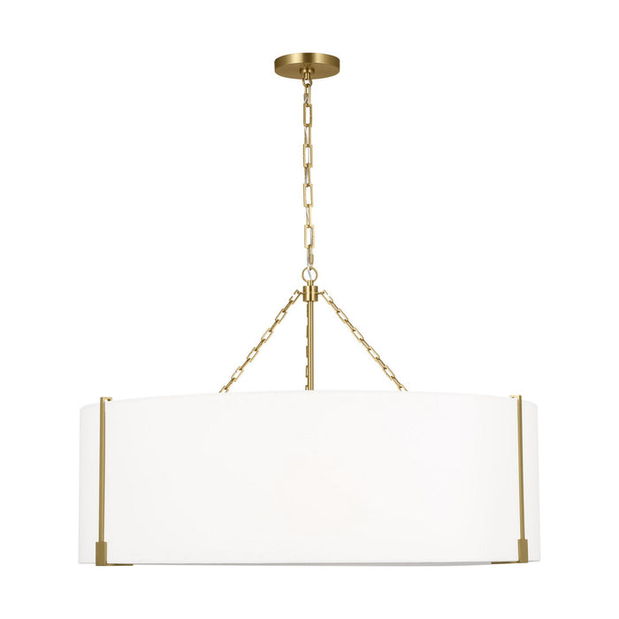 Myhouse Lighting Visual Comfort Studio - TFC1114BBS - Four Light Pendant - Bergen - Burnished Brass
