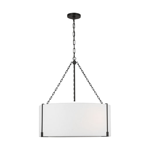 Myhouse Lighting Visual Comfort Studio - TFC1123AI - Three Light Pendant - Bergen - Aged Iron