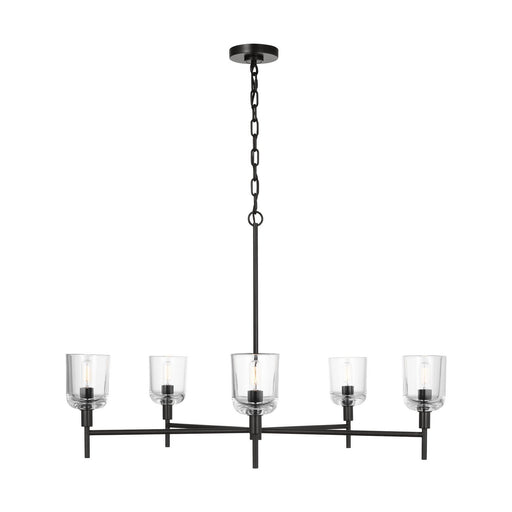 Myhouse Lighting Visual Comfort Studio - TFC1135AI - Five Light Chandelier - Hartley - Aged Iron