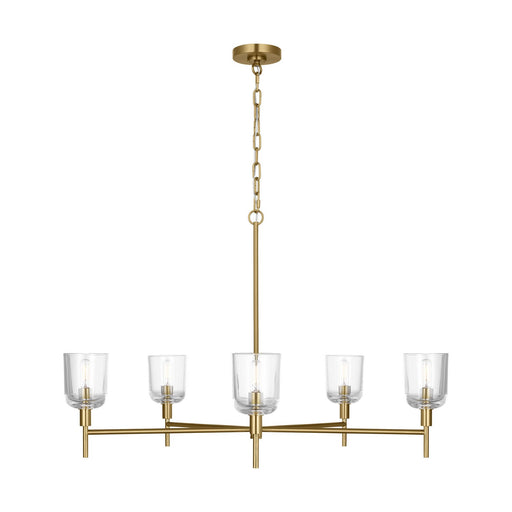 Myhouse Lighting Visual Comfort Studio - TFC1135BBS - Five Light Chandelier - Hartley - Burnished Brass
