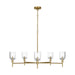 Myhouse Lighting Visual Comfort Studio - TFC1135BBS - Five Light Chandelier - Hartley - Burnished Brass