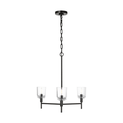 Myhouse Lighting Visual Comfort Studio - TFC1143AI - Three Light Chandelier - Hartley - Aged Iron