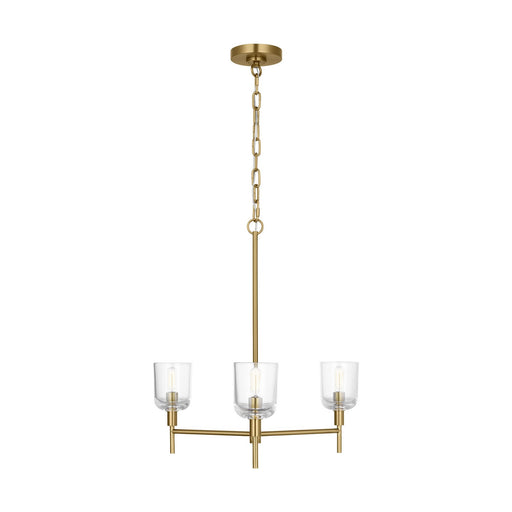 Myhouse Lighting Visual Comfort Studio - TFC1143BBS - Three Light Chandelier - Hartley - Burnished Brass