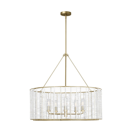 Myhouse Lighting Visual Comfort Studio - TFC1155PCB - Five Light Chandelier - Winslow - Powder-Coated Brass