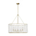 Myhouse Lighting Visual Comfort Studio - TFC1155PCB - Five Light Chandelier - Winslow - Powder-Coated Brass