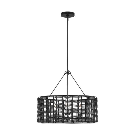 Myhouse Lighting Visual Comfort Studio - TFC1163MBK - Three Light Chandelier - Winslow - Midnight Black