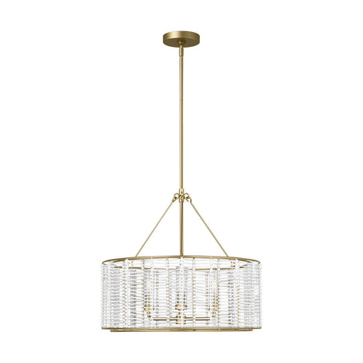 Myhouse Lighting Visual Comfort Studio - TFC1163PCB - Three Light Chandelier - Winslow - Powder-Coated Brass