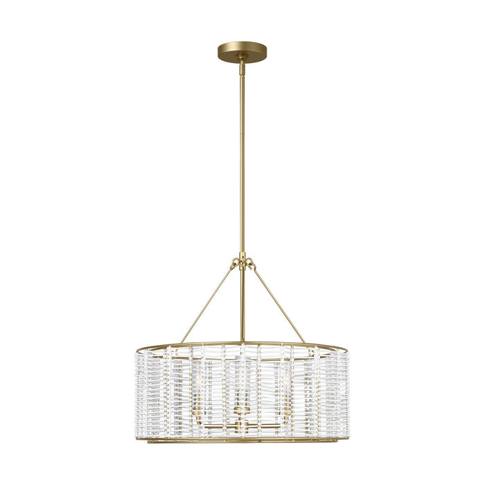 Myhouse Lighting Visual Comfort Studio - TFC1163PCB - Three Light Chandelier - Winslow - Powder-Coated Brass