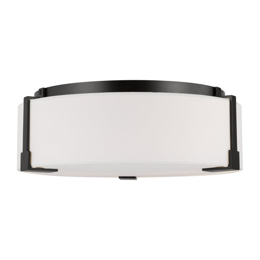 Myhouse Lighting Visual Comfort Studio - TFF1002AI - Two Light Flush Mount - Bergen - Aged Iron
