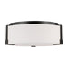 Myhouse Lighting Visual Comfort Studio - TFF1002AI - Two Light Flush Mount - Bergen - Aged Iron