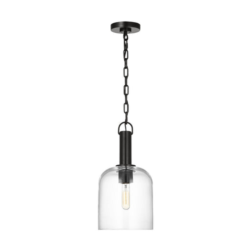 Myhouse Lighting Visual Comfort Studio - TFP1021AI - One Light Pendant - Hartley - Aged Iron