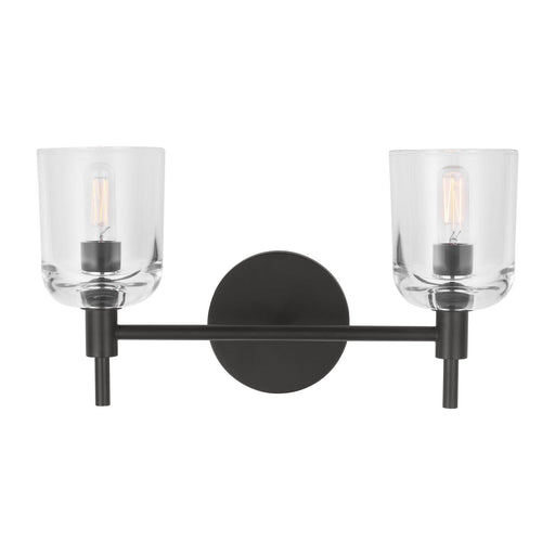 Myhouse Lighting Visual Comfort Studio - TFV1002AI - Two Light Vanity - Hartley - Aged Iron
