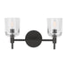 Myhouse Lighting Visual Comfort Studio - TFV1002AI - Two Light Vanity - Hartley - Aged Iron