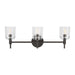 Myhouse Lighting Visual Comfort Studio - TFV1003AI - Three Light Vanity - Hartley - Aged Iron