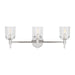 Myhouse Lighting Visual Comfort Studio - TFV1003PN - Three Light Vanity - Hartley - Polished Nickel