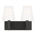 Myhouse Lighting Visual Comfort Studio - TV1022AI - Two Light Vanity - Beckham Classic - Aged Iron