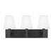 Myhouse Lighting Visual Comfort Studio - TV1033AI - Three Light Vanity - Beckham Classic - Aged Iron