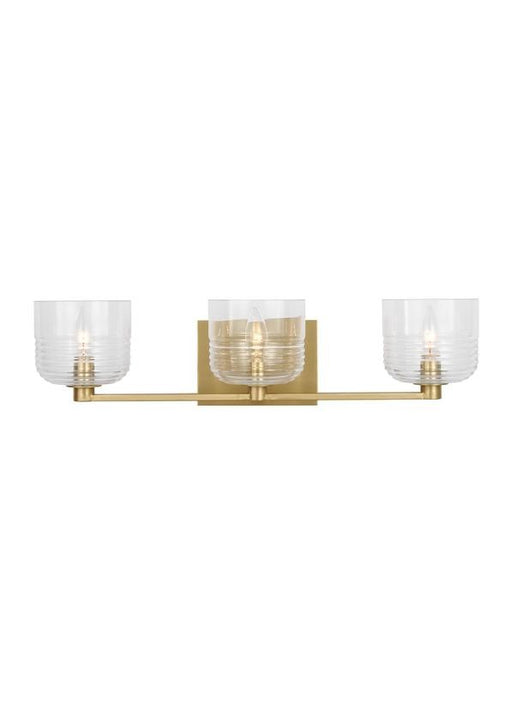 Myhouse Lighting Visual Comfort Studio - DJV1113SB - Three Light Vanity - Lochdale - Satin Brass