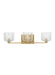 Myhouse Lighting Visual Comfort Studio - DJV1113SB - Three Light Vanity - Lochdale - Satin Brass