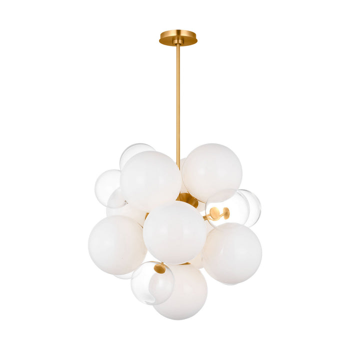 Myhouse Lighting Visual Comfort Studio - KSC1109BBS - Nine Light Chandelier - Aria - Burnished Brass