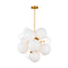 Myhouse Lighting Visual Comfort Studio - KSC1109BBS - Nine Light Chandelier - Aria - Burnished Brass