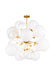 Myhouse Lighting Visual Comfort Studio - KSC1119BBS - Nine Light Chandelier - Aria - Burnished Brass