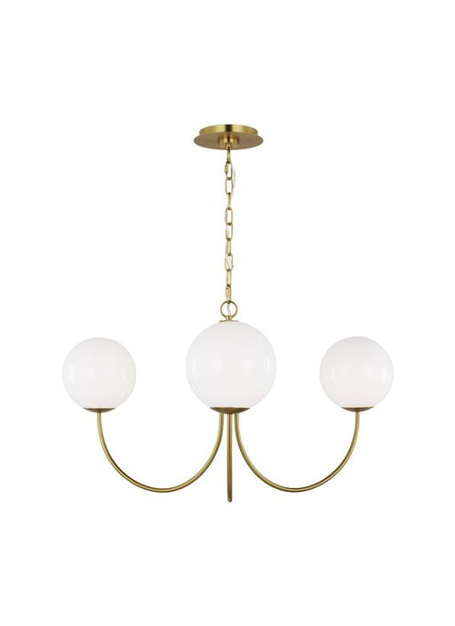 Myhouse Lighting Visual Comfort Studio - KSC1133BBS - Three Light Chandelier - Noemie - Burnished Brass