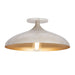 Myhouse Lighting Maxim - 10910WTGLD - One Light Flush Mount - Fleur - White/Gold