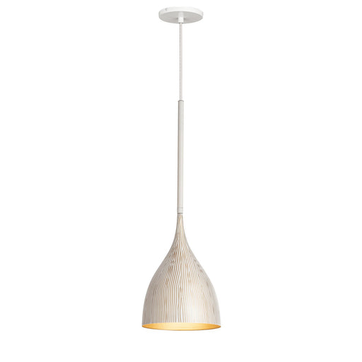 Myhouse Lighting Maxim - 10911WTGLD - One Light Mini Pendant - Fleur - White/Gold