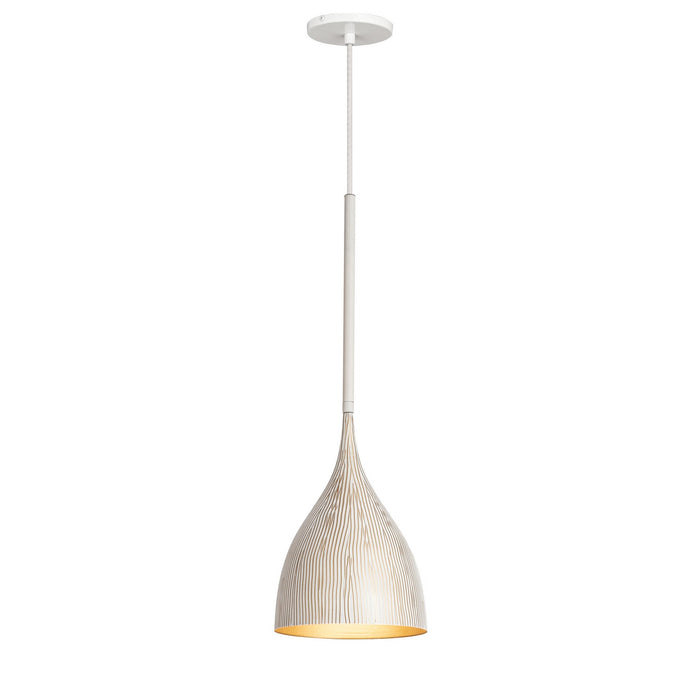 Myhouse Lighting Maxim - 10911WTGLD - One Light Mini Pendant - Fleur - White/Gold