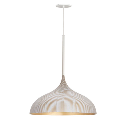 Myhouse Lighting Maxim - 10914WTGLD - One Light Pendant - Fleur - White/Gold