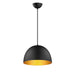 Myhouse Lighting Maxim - 11484BKGLD - One Light Pendant - Tova - Black / Gold