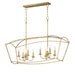 Myhouse Lighting Maxim - 12169GL - Eight Light Linear Pendant - Plumette - Gold Leaf