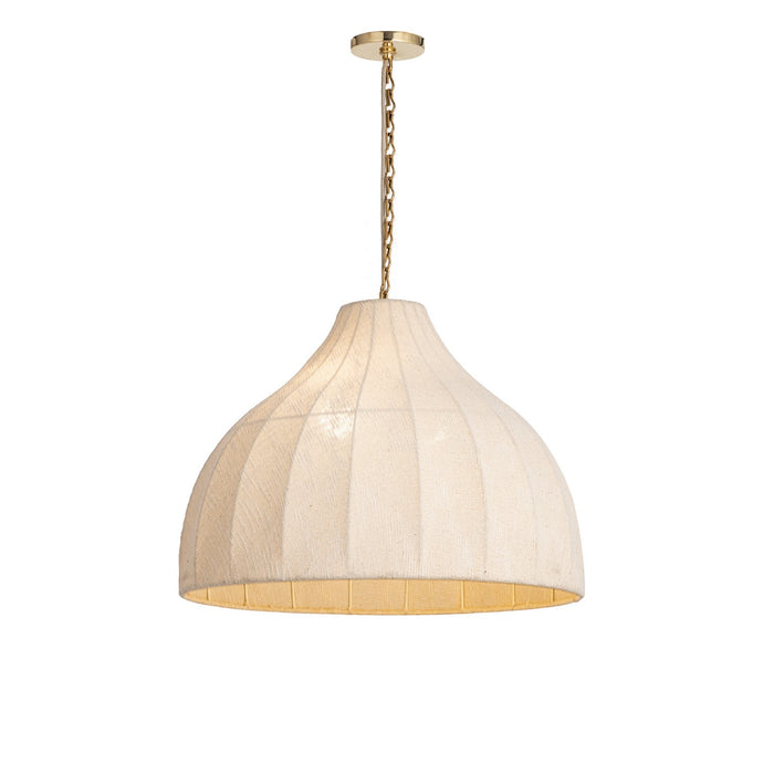 Myhouse Lighting Maxim - 12912LNNAB - One Light Pendant - Hearthveil - Natural Aged Brass