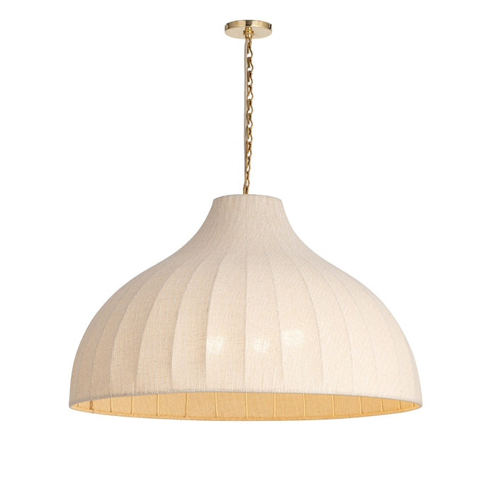 Myhouse Lighting Maxim - 12913LNNAB - Three Light Pendant - Hearthveil - Natural Aged Brass
