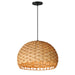 Myhouse Lighting Maxim - 14413NABK - One Light Pendant - Tahiti - Black